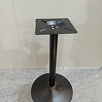 Ніжка база опора для столу з підставою 450 мм чорна висота 1100 мм