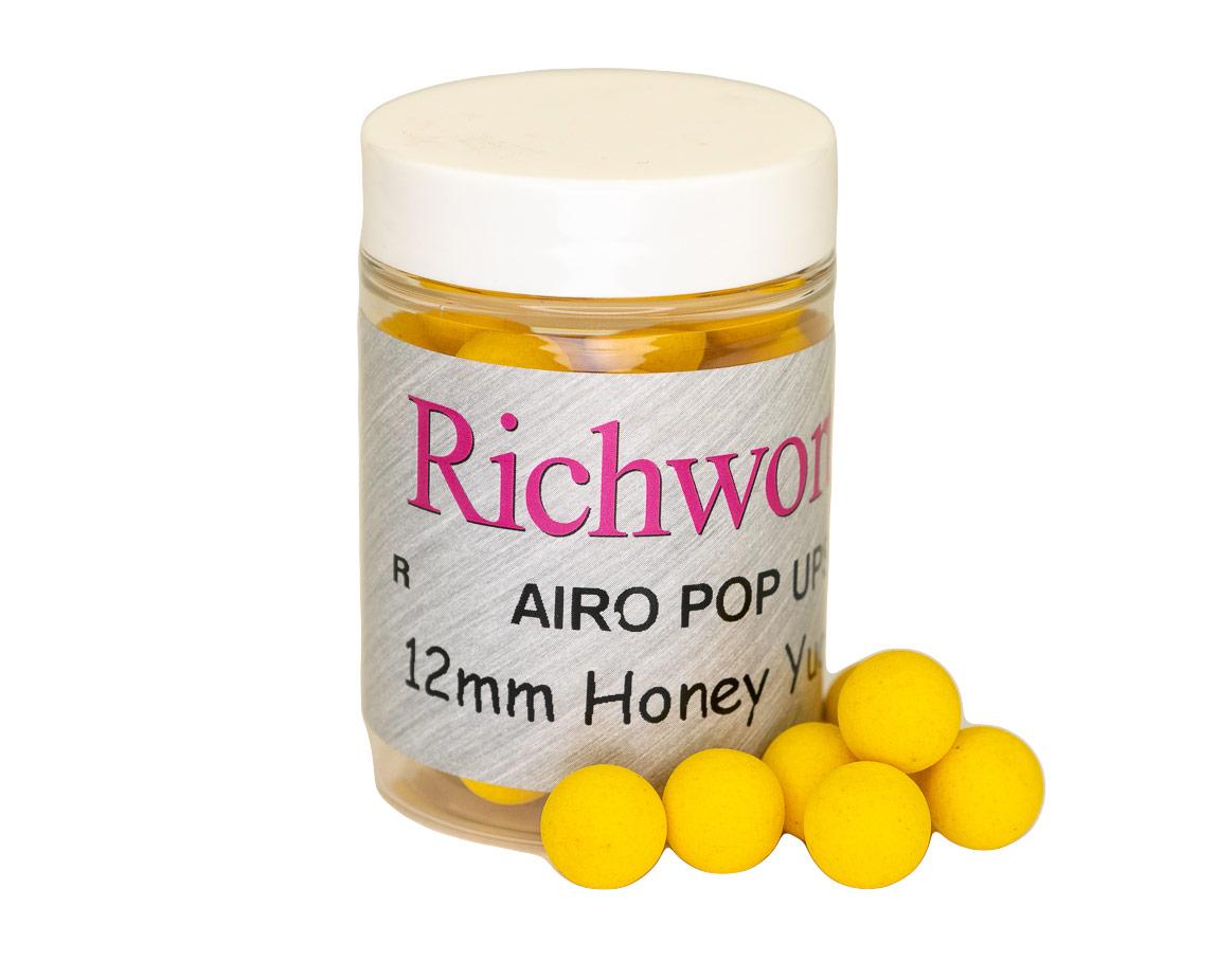 Плаваючі бойли Richworth Airo Pop-Up Honey Yucatan 12мм, 100мл