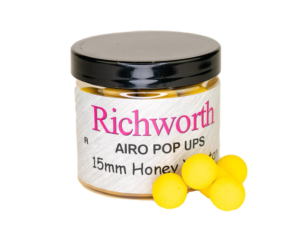 Плаваючі бойли Richworth Airo Pop-Up Honey Yucatan 15мм, 200мл