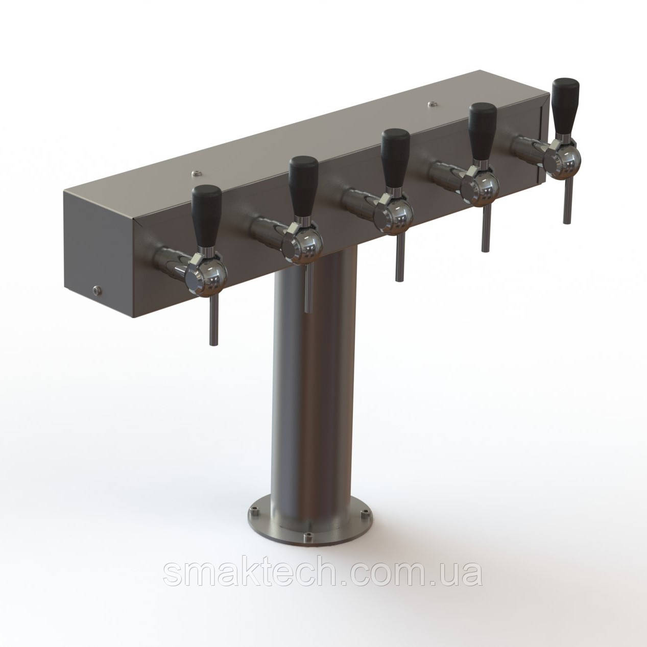 Пивна колона в американському стилі на 5 кранів (без кранів), фото 1