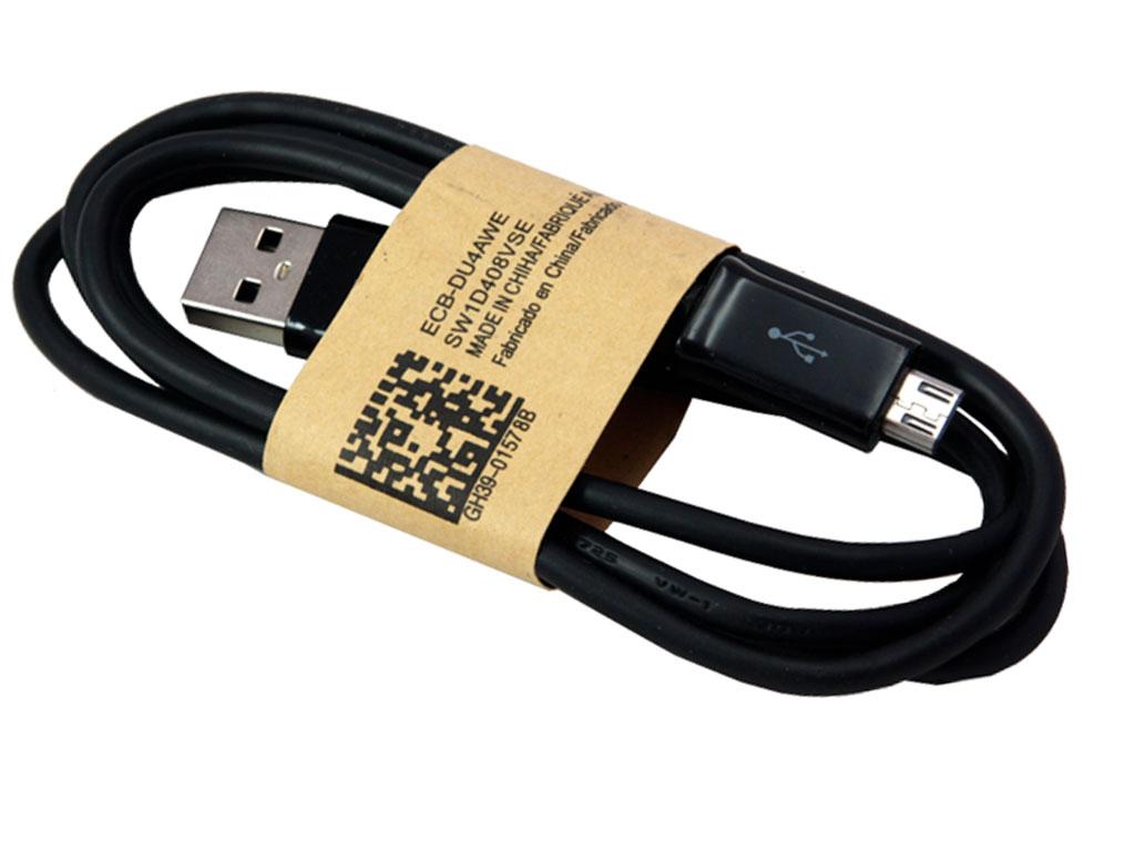 Кабель USB-microUSB 75cм чорний, фото 1