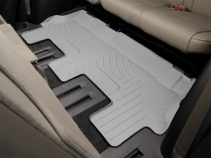 Килими гумові WeatherTech Toyota Sequoia 2008+ третій ряд сірий ( для авто 2-й ряд з цільним сидінням )