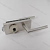 Замок з ручкою WC ST-106 SSS/WC для скляних дверей, фото 2