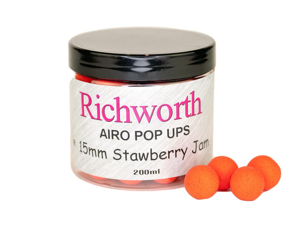 Плаваючі бойли Richworth Airo Pop-Up Strawberry Jam 15мм, 200мл