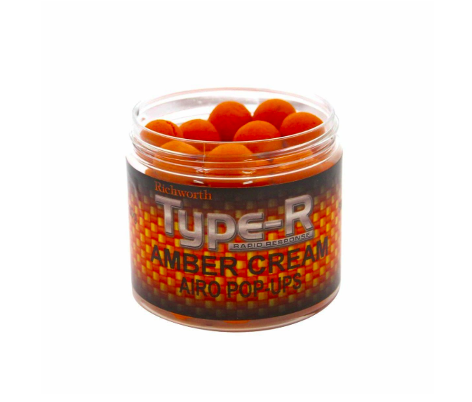 Плаваючі бойли Richworth Type-R Airo Pop-ups Amber Cream 15мм, 200мл
