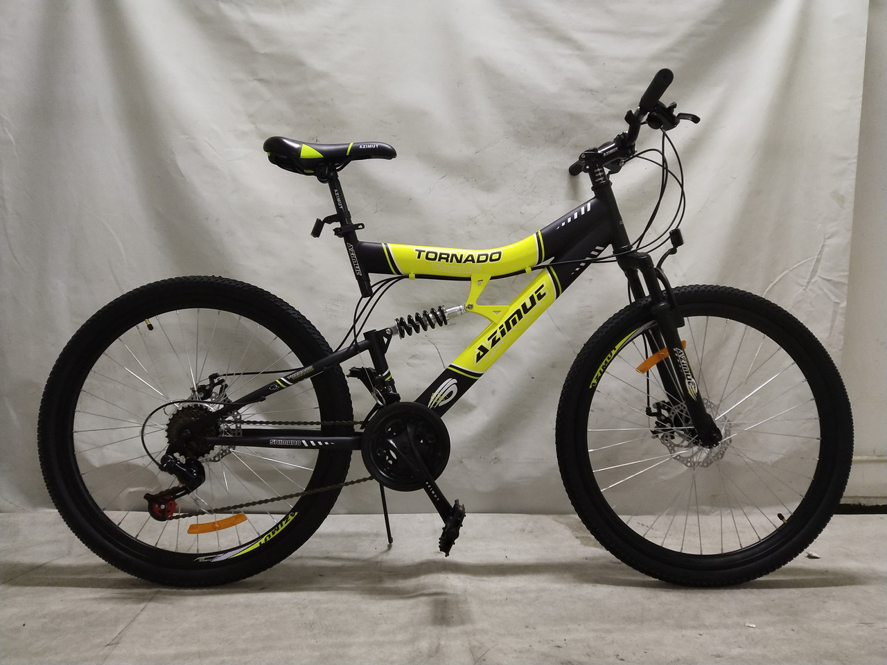 Гірський велосипед Azimut Tornado 24 дюйма. Дискові гальма. SHIMANO.