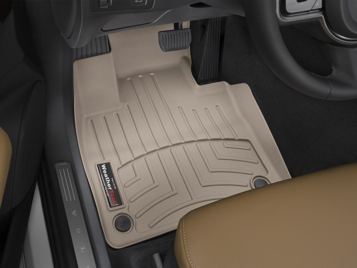 Килими гумові WeatherTech Volvo XC-90 2016+ передні бежеві