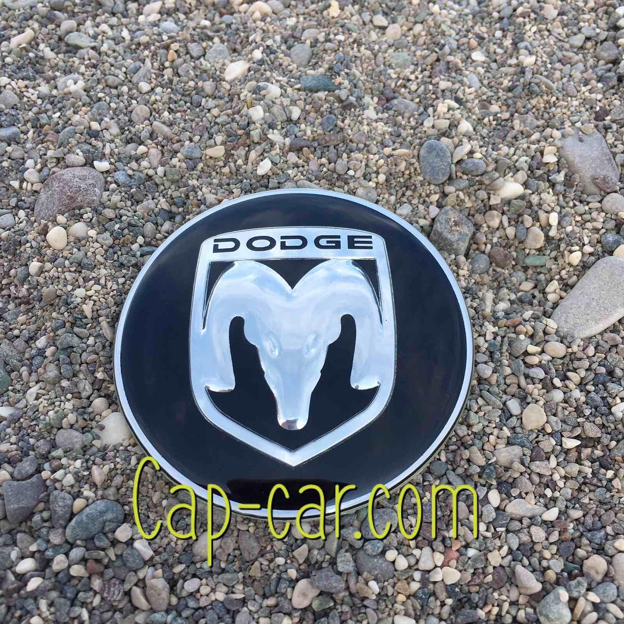 3D-наклейки для дисків з емблемою Dodge (Додж) 65 мм. Ціна вказана за комплект наклейок із 4 штук.