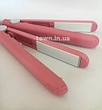 Міні-утюжок для вирівнювання волосся, міні-плойка дорожня, утюжек , щипці, фото 6