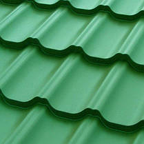 МЕТАЛОЧЕРЕПІЦЯ — OMEGA НВН 0,5 мм RAL 6020 МАТ "Arcelor Mittal" Польща, фото 2
