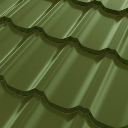 МЕТАЛОЧЕРЕПІЦЯ — OMEGA НВН 0,5 мм RAL 6020 МАТ "Arcelor Mittal" Польща, фото 1