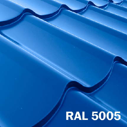 МЕТАЛОЧЕРЕПІЦА DELTA RAL 5005 0,5 мм ArcelorMittal Польща, фото 1