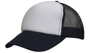 Кепка тракер із сіткою темно-синя/біла Headwear proffesional — 00608