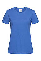 Футболка жіноча синя з круглим вирізом Stedman — BRRCT2600