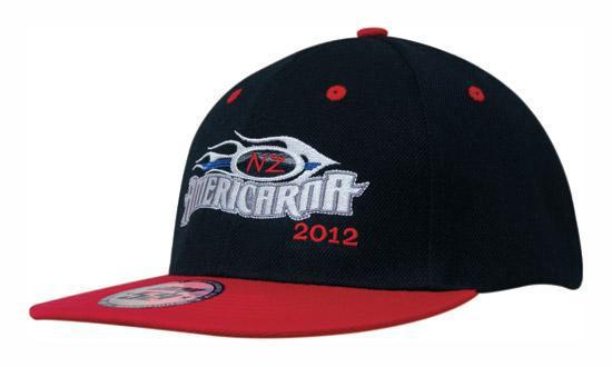 Кепка бейсболка Snapback чорно-червона Headwear proffesional — 00651