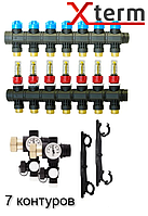 AFRISO ProCalida EF 1/7 на 7 контуров коллектор для теплого пола с расходомерами (гребенка) Афризо 80827