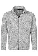 Чоловіча кофта флісова світло-сірий меланж Stedman — LGMCT5850