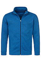 Чоловіча кофта флісова синій меланж Stedman — BUMCT5850