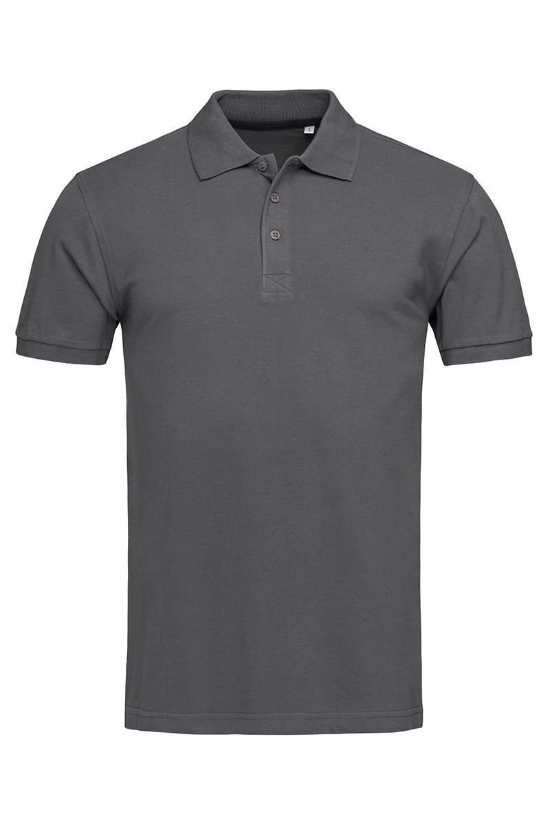 Футболка поло чоловіча темно-сіра Stedman - SLGСТ9060