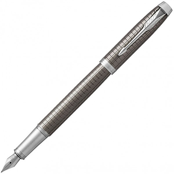 Ручка Parker чорнильна IM 17 Premium Dark Espresso Chiselled CT FP F (24 311)