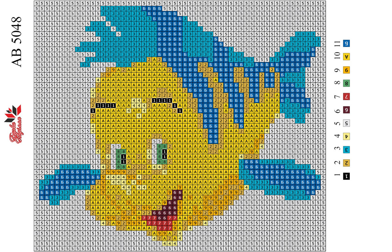 Алмазна вишивка АВ 5048 (повна зашивання)