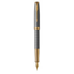 Ручка Parker чорнильна SONNET 17 Cisele Silver GT FP F (88 211)