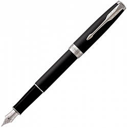 Ручка Parker чорнильна SONNET 17 Matte Black Lacquer CT FP F (84 911)