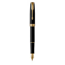 Ручка Parker чорнильна SONNET 17 Matte Black Lacquer GT FP F (84 811)