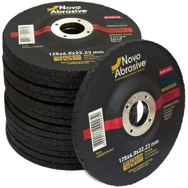 Круг шліфувальний по металу (Чашка) 125 х 6,0 NovoAbrasive EXTREME (10)
