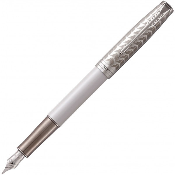 Ручка Parker чорнильна SONNET 17 Metal & Pearl Lacquer CT FP F (87 411)