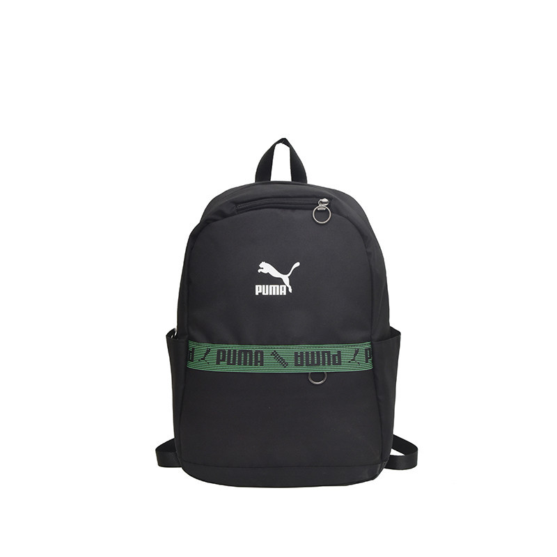 Рюкзак PUMA чорний із зеленою смугою