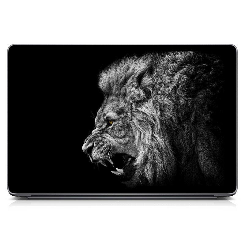 Універсальна вінілова наклейка на ноутбук 15.6"-13.3" Lion Матова, вінілова наклейки на ноутбук