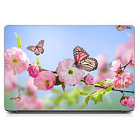 Наклейка на ноутбук 15.6"-13.3" Spring mood Матовая 380х250 мм, наклейки на Макбук, Macbook и другие ноутбуки