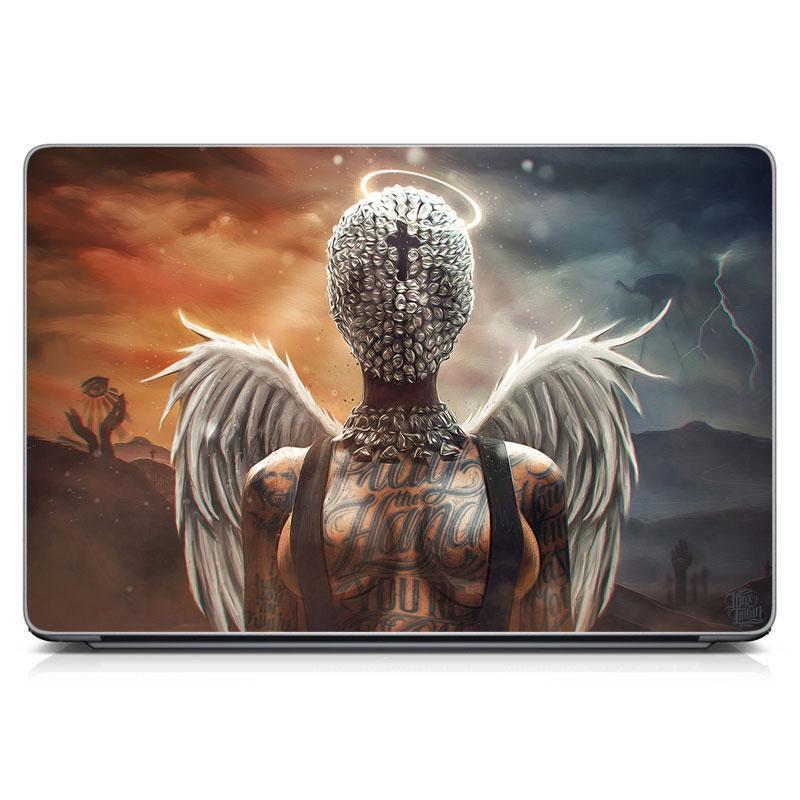 Наклейка на ноутбук 15.6"-13.3" Angel Матова 380х250 мм, топові наклейки на MacBook