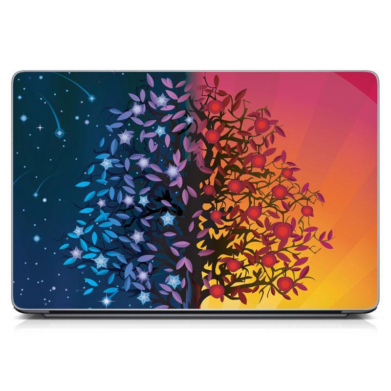 Універсальна вінілова наклейка на ноутбук 15.6"-13.3" Mystery tree Матова 380х250 мм, топові наклейки для ноутбука