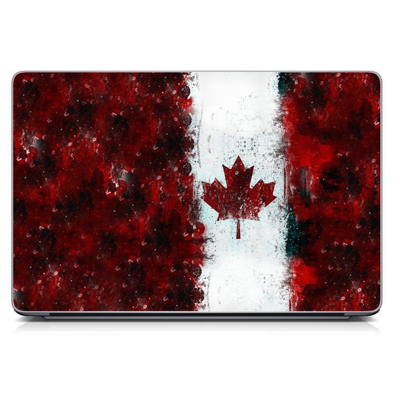 Універсальна вінілова наклейка на ноутбук 15.6"-13.3" ноутбуків Love Canada Матова, прикольні подарунки