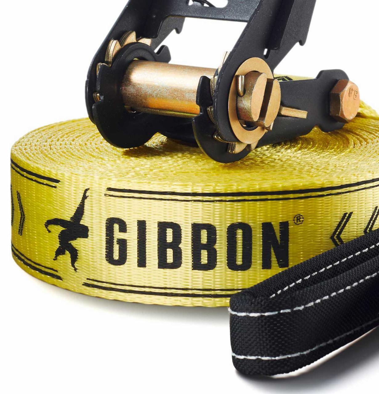 Слэклайн Gibbon Classic line X13 XL 25 m Slackline Set yellow - фото 3 - id-p1155756052