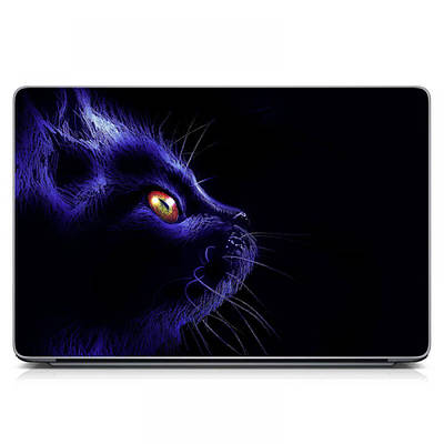 Декоративна наклейка на ноутбук 15.6"-13.3" Кіт Матова, наклейки для ноутбука, наклейки на ноут вінілові