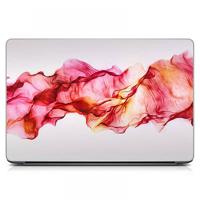 Наклейка на ноутбуки вінілова 15.6"-13.3" Рожева імла Матовий 380х250 мм, подарунки для подруги, сестри