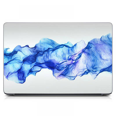 Наклейка на ноутбуки вінілова 15.6"-13.3" Синя димка Матовий 380х250 мм, подарунки для подруги, сестри