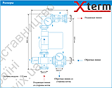 Вузол AFRISO BTU з клапаном ATM 1", DN20, 20-43°C, Kvs 2,5 і насосом Grundfos змішувальний для теплої підлоги, фото 2