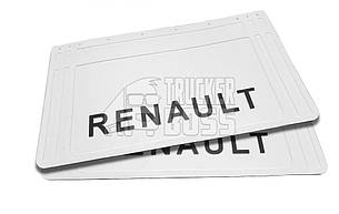 Бризковик RENAULT з об'ємним малюнком, білий 645*350