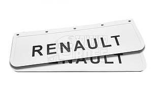 Бризковик RENAULT з об'ємним малюнком, білий 600*180