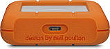 Зовнішній жорсткий диск 4 TB LaCie Rugged 2.5" USB-C orange (STFR4000800), фото 4