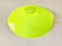 Фишки спортивные плоские (футбольные) диаметр 20 см разного цвета лимонный