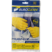 Рукавички Buroclean гумові латексні універсальні XL 1пара