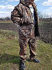 Демісезонний камуфляжний костюм напівкомбенізоном для полювання "ніва", фото 4