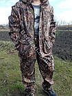 Демісезонний камуфляжний костюм напівкомбенізоном для полювання "ніва", фото 8