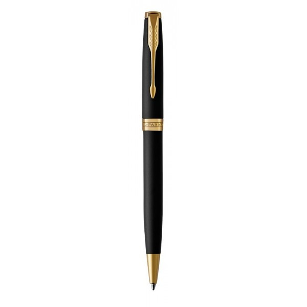 Ручка Parker кулькова SONNET 17 Matte Black Lacquer GT BP (84 832)