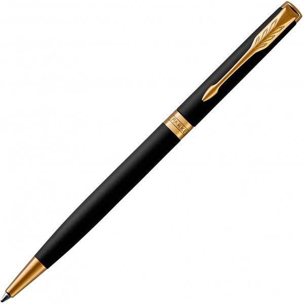 Ручка Parker кулькова SONNET 17 Slim Matte Black Lacquer GT BP (84 831)